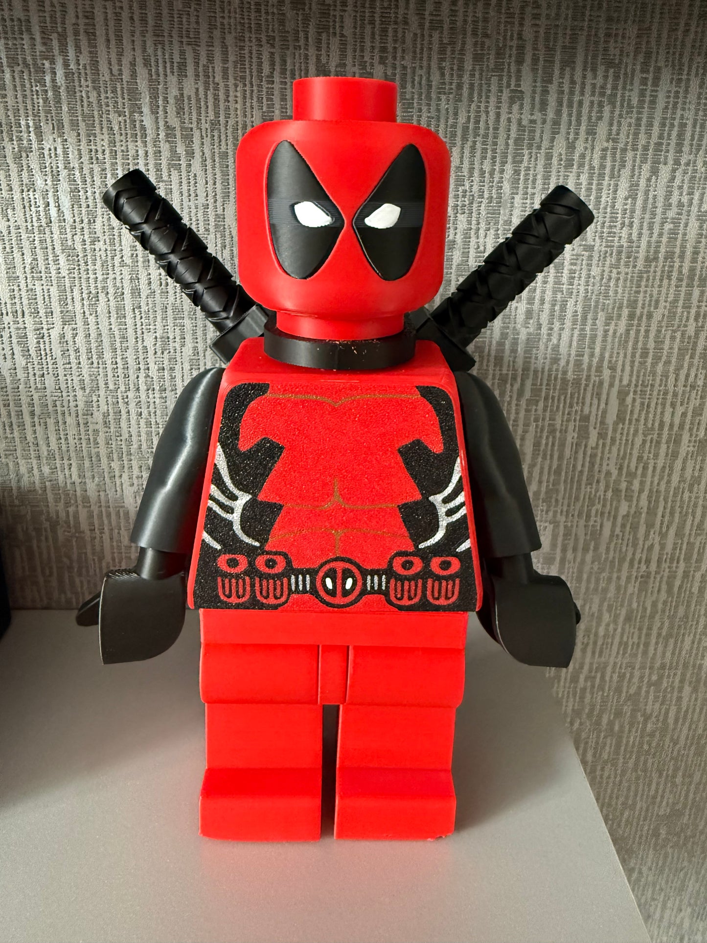 Deadpool Brick Man Standing 20cm Tall Others to choose from in shop Giant Brick Man l