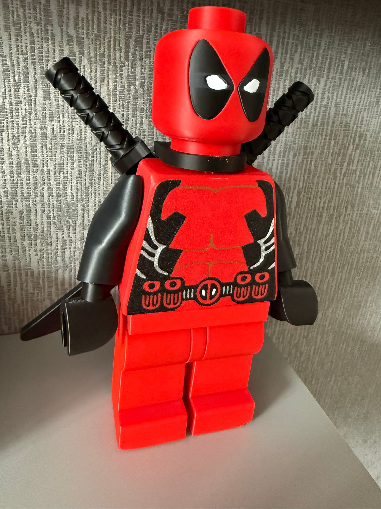 Deadpool Brick Man Standing 20cm Tall Others to choose from in shop Giant Brick Man l