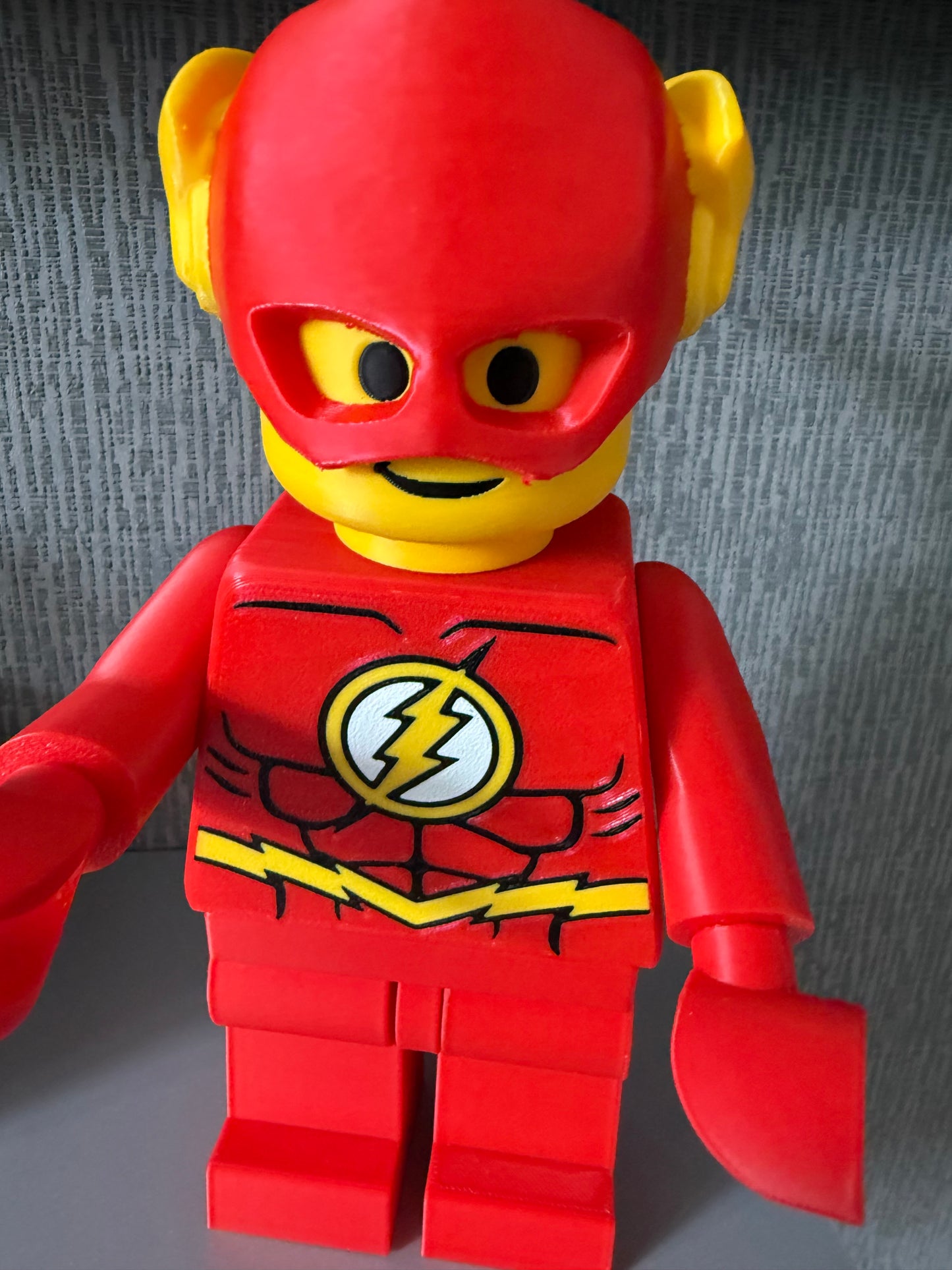 The Flash Brick Man Standing 20cm Tall Others to choose from in shop Giant Lego Man