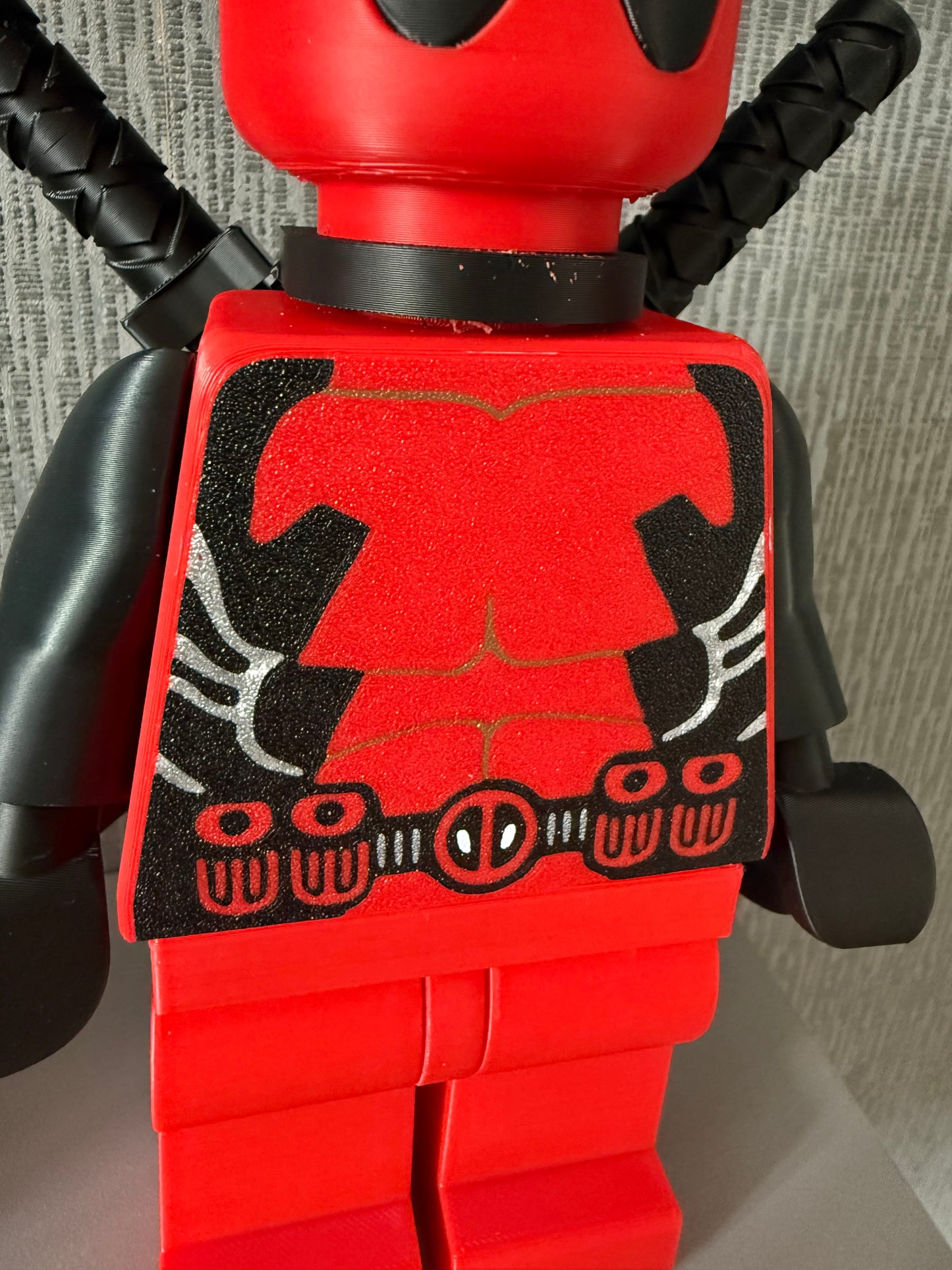 Deadpool Brick Man Standing 20cm Tall Others to choose from in shop Giant Brick Man l