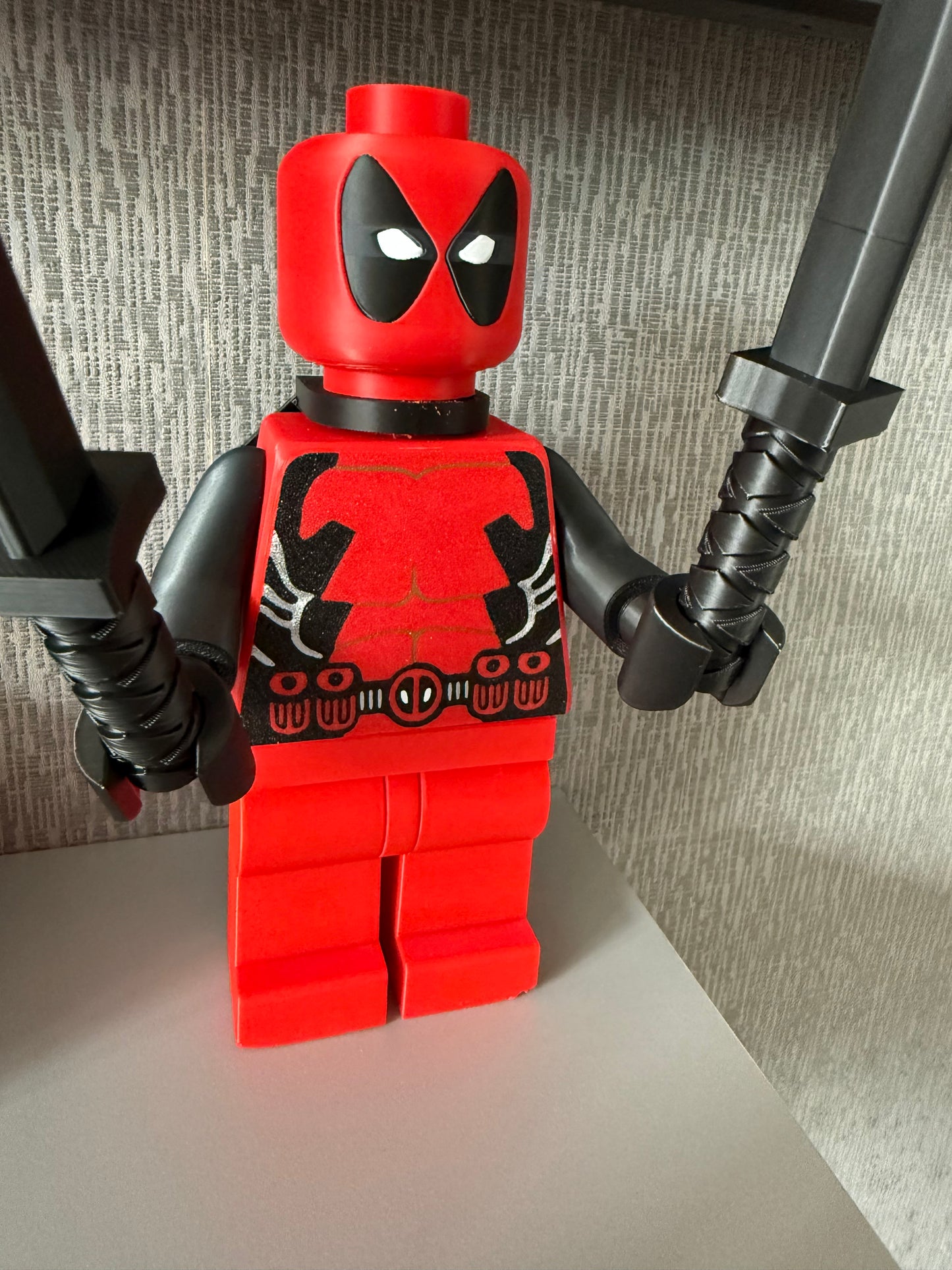 Deadpool Brick Man Standing 20cm Tall Others to choose from in shop Giant Brick Man l