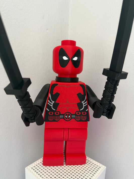Deadpool Brick Man Standing 20cm Tall Others to choose from in shop Giant Brick Man l