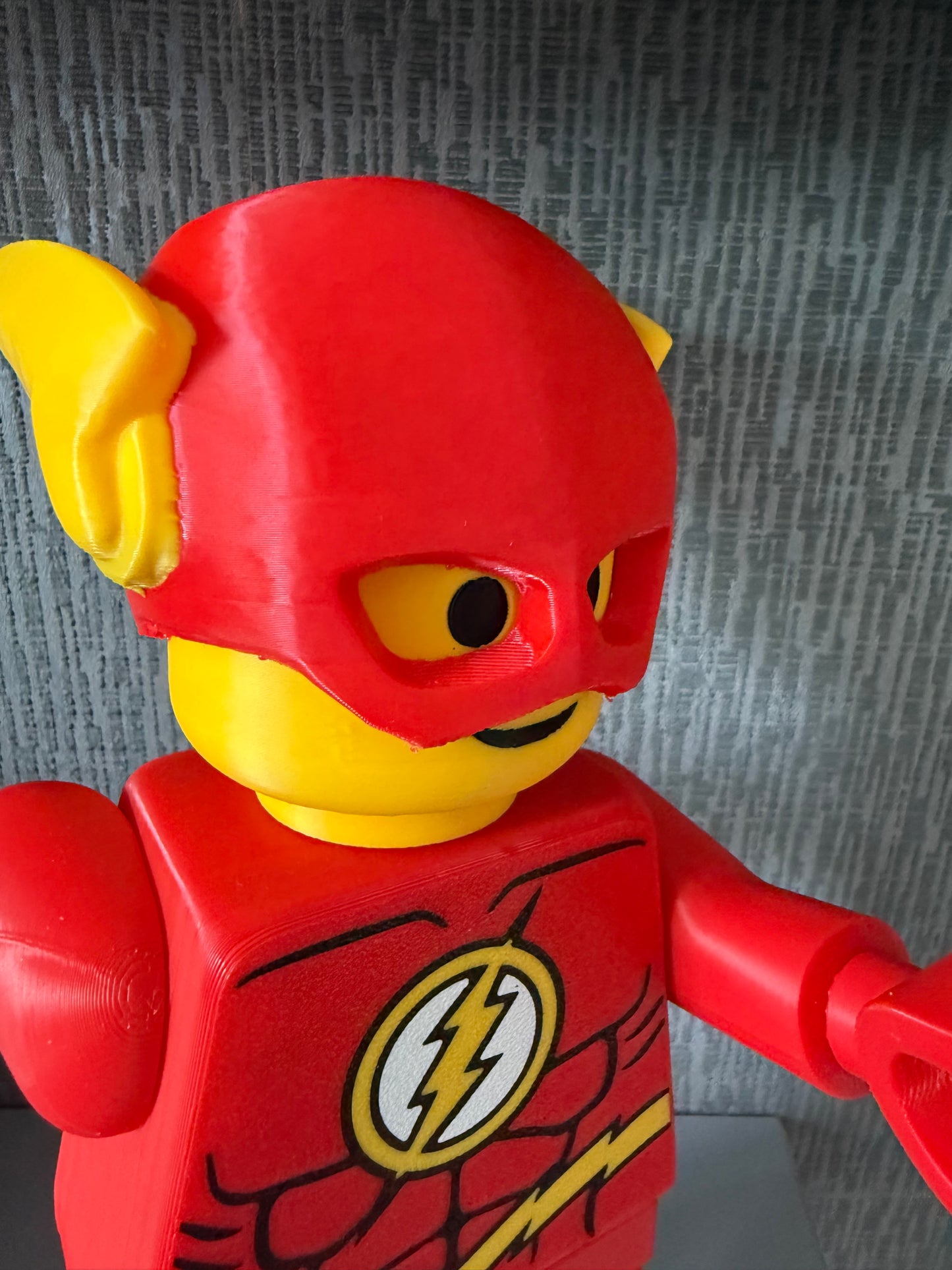The Flash Brick Man Standing 20cm Tall Others to choose from in shop Giant Lego Man