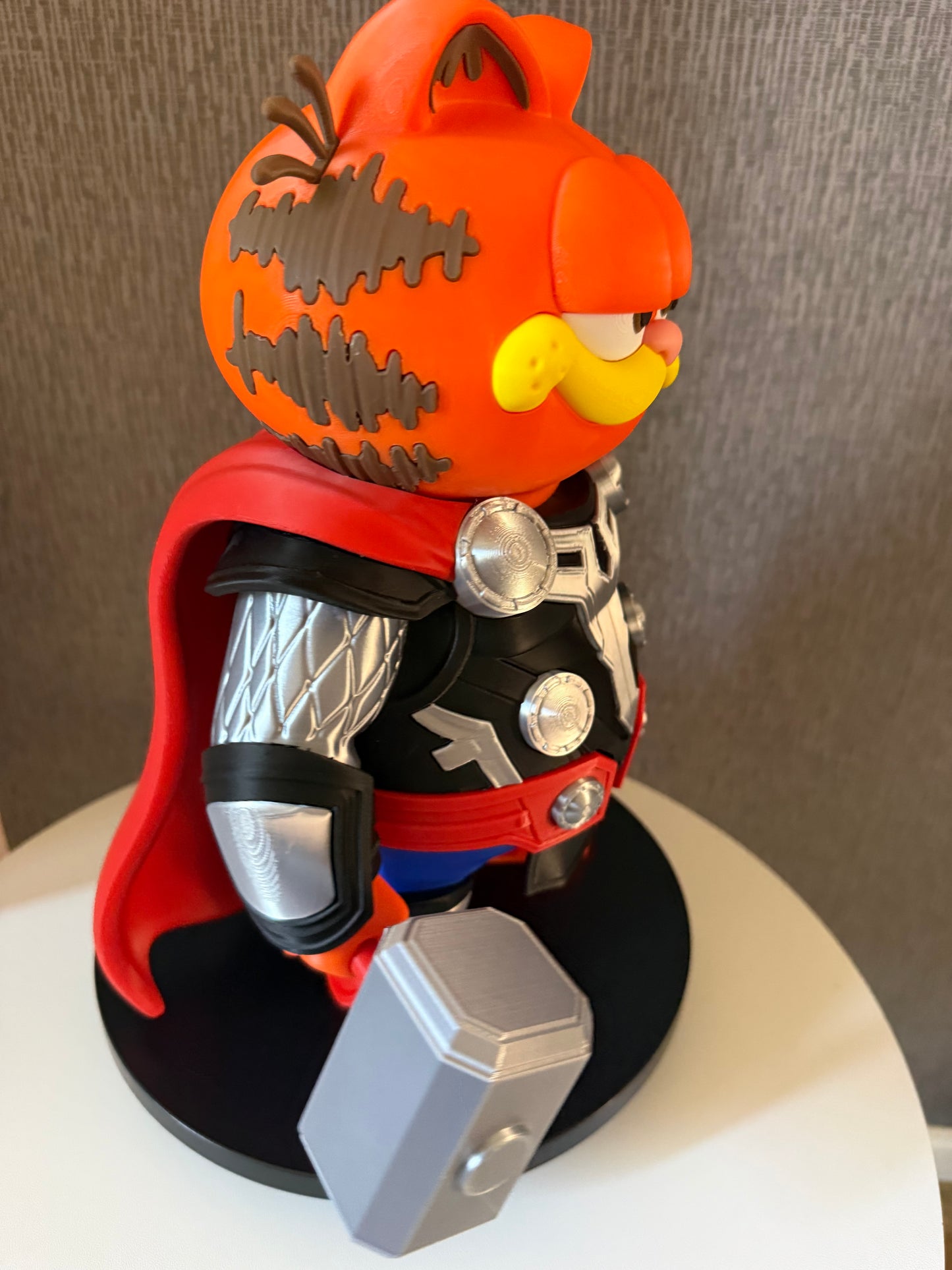 Custom Thor Garfield Figure | Large 3D Printed Collectible Fan Art Statue Gift