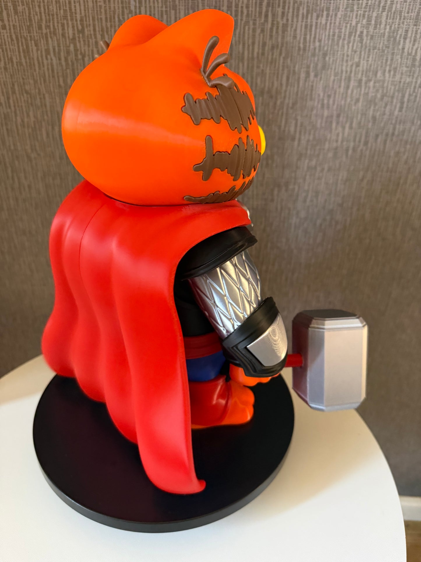 Custom Thor Garfield Figure | Large 3D Printed Collectible Fan Art Statue Gift