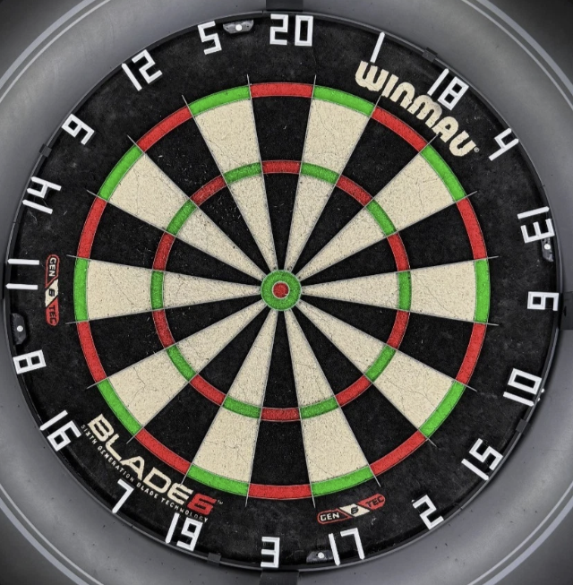 Great 3d printed dartboard number ring with angled numbers and choice of colour