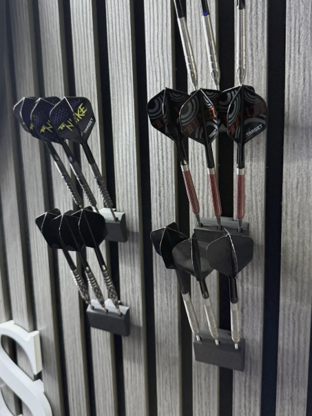 Personalised Darts Holder for Acoustic Wood Panels – Holds 3 Darts BUY 1 GET 1 FREE
