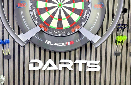 3D DARTS Wall Letters Sign – Games Room Man Cave – 55cm Long, 15mm Deep