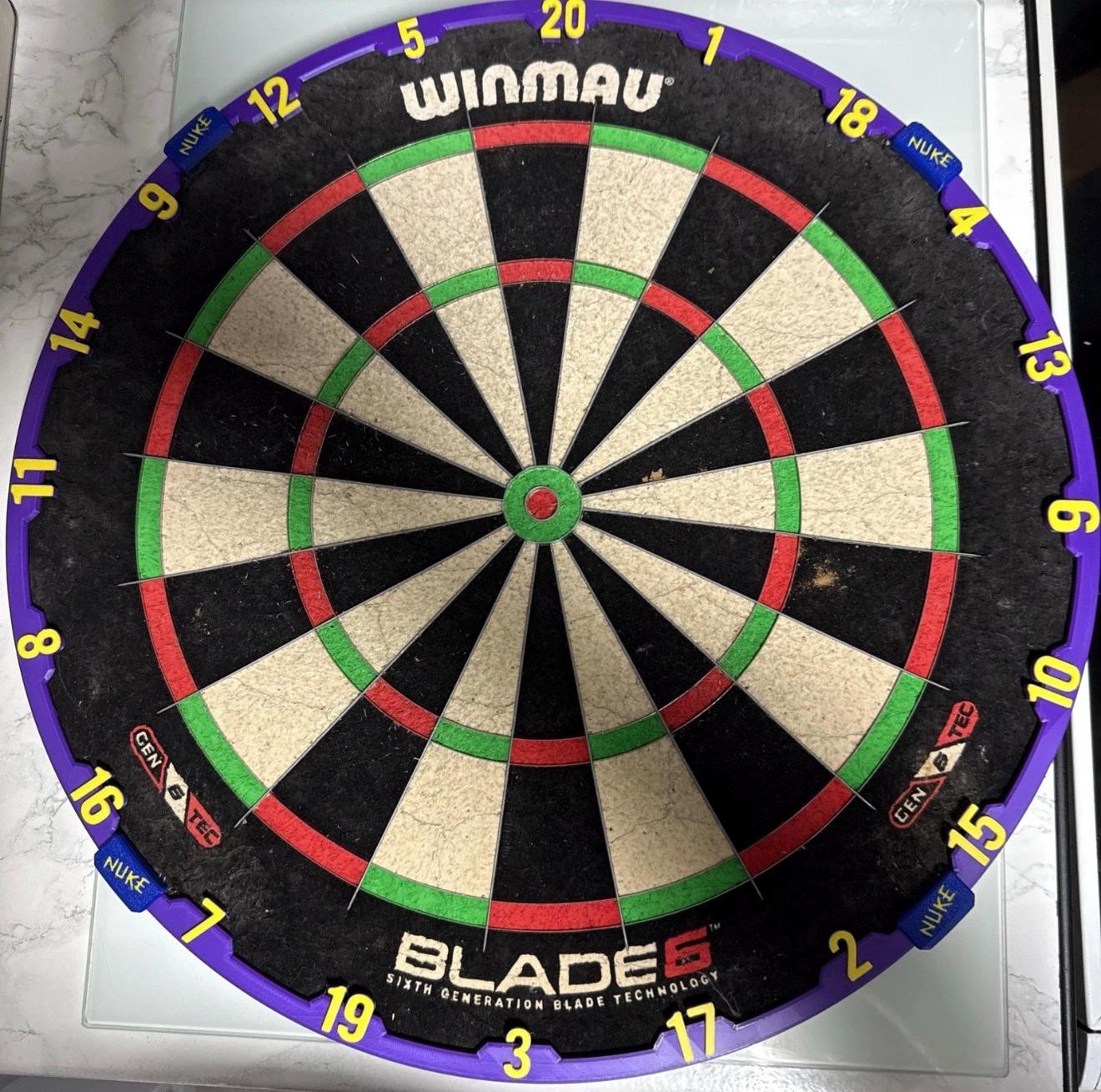 Custom Dartboard Number Ring – 450mm Replacement for Bristle Boards