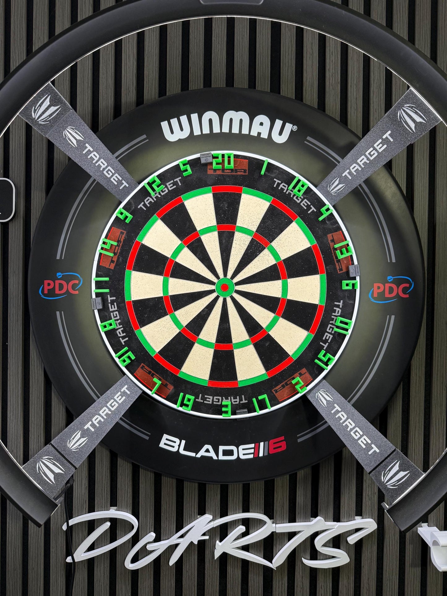Angled Dartboard Number Ring – Replacement for Standard Bristle Boards