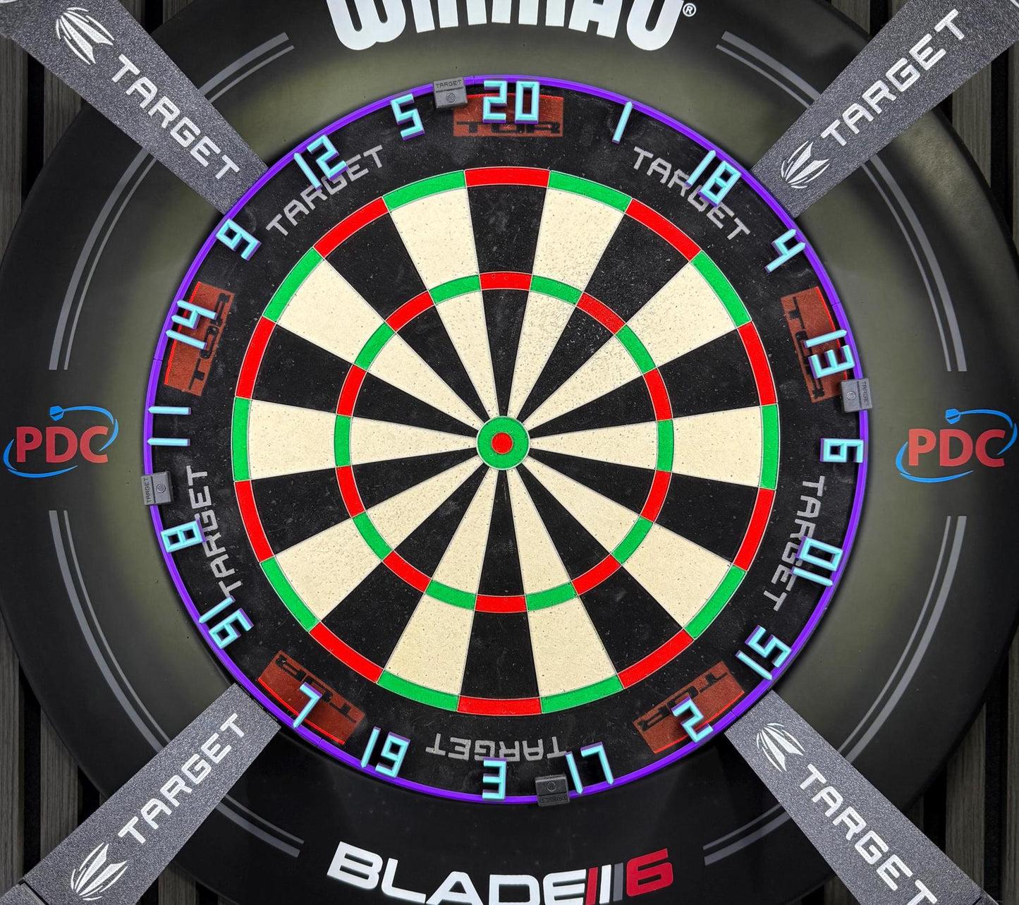 Angled Dartboard Number Ring – Replacement for Standard Bristle Boards