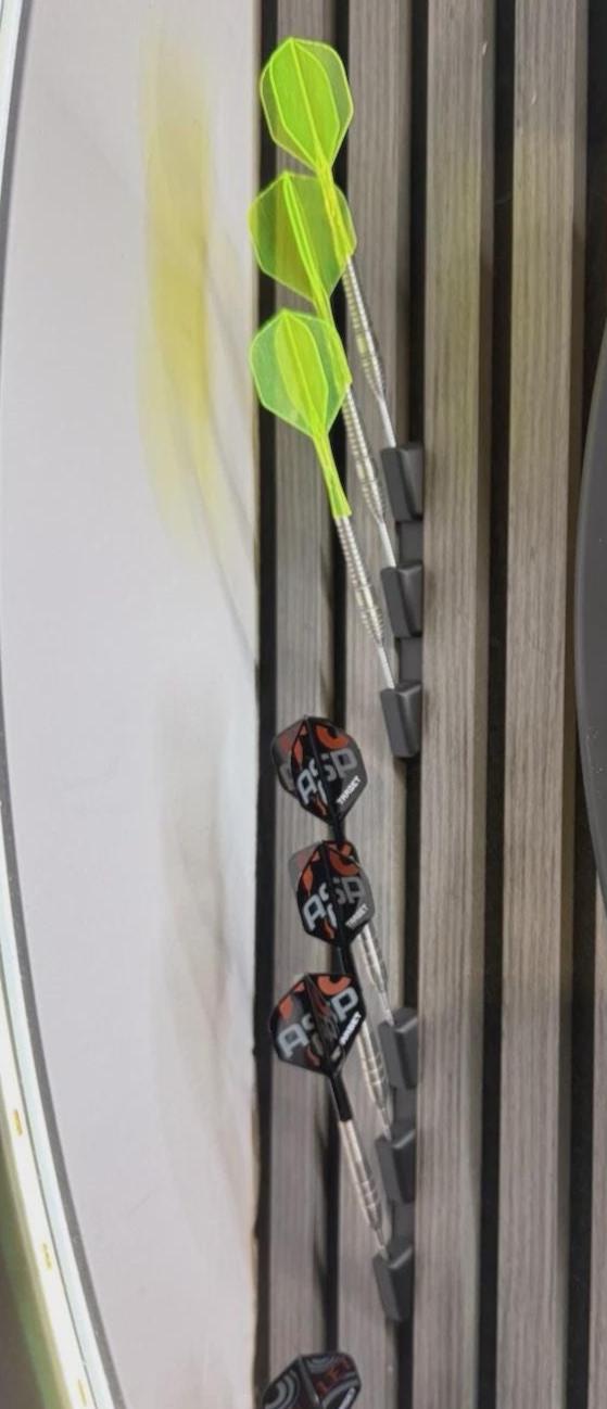 Personalised Darts Holder for Acoustic Wood Panels – Holds 3 Darts