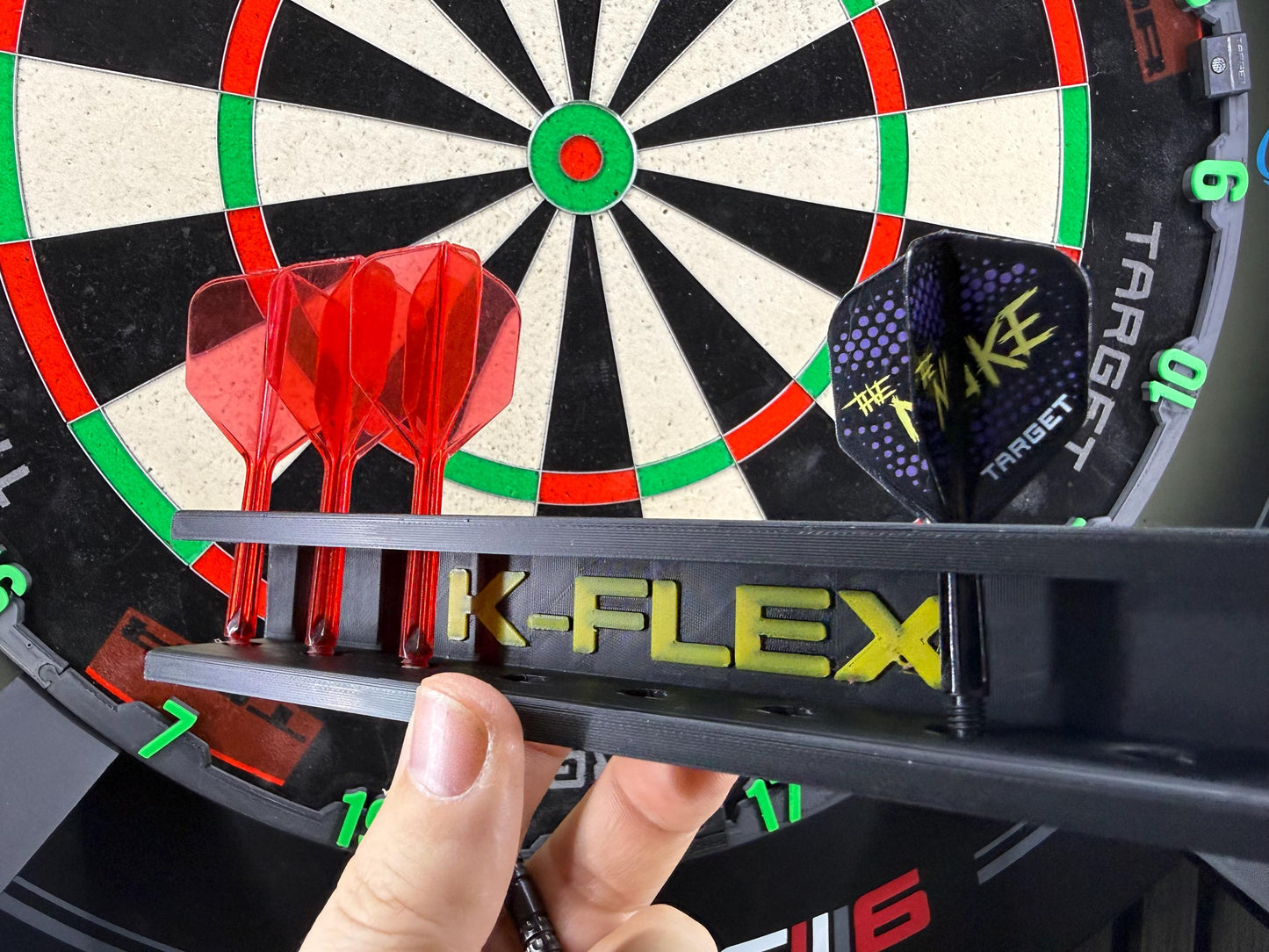 3D Printed K-Flex Dart Flight Holder Stand, Organizer for Dart Setup