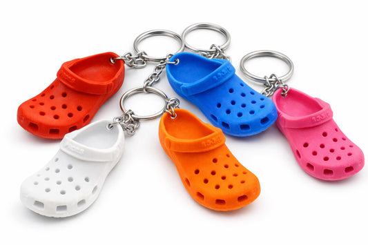 Mini Croc Shoe Keychain – Colorful Clog Bag Charm Accessory