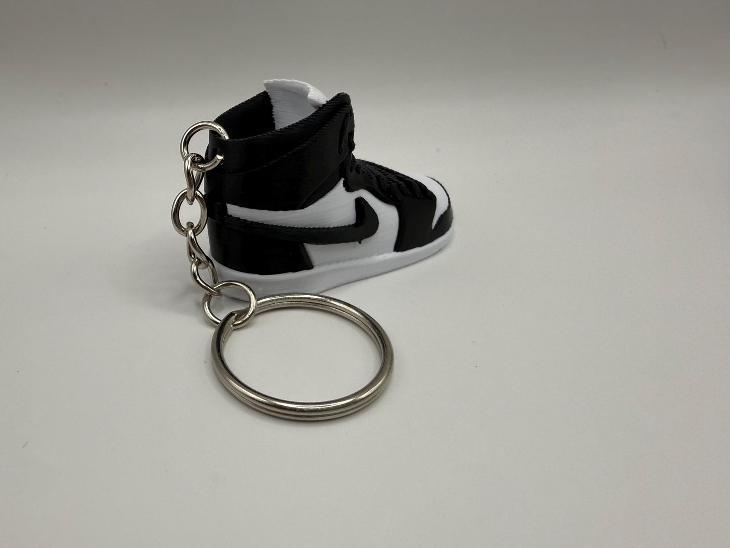 Mini Sneaker Panda Dunks Keychain 7cm 3D Printed Trainer Shoe Keyring Bag Charm