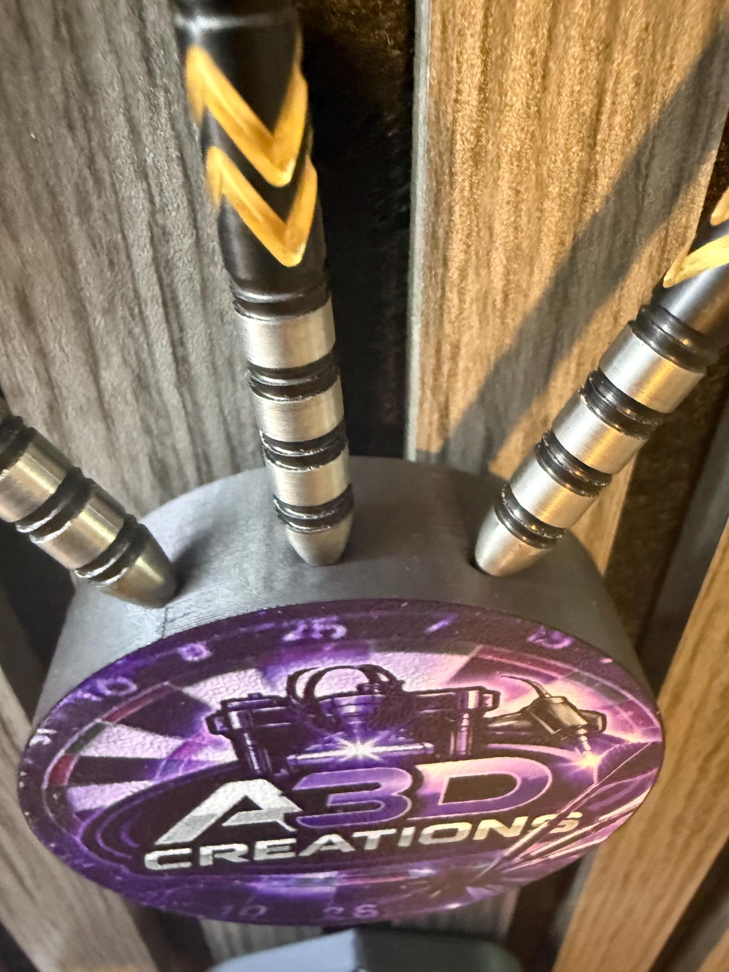 Custom Dart Holder for Acoustic Panels: Full Color Image Design