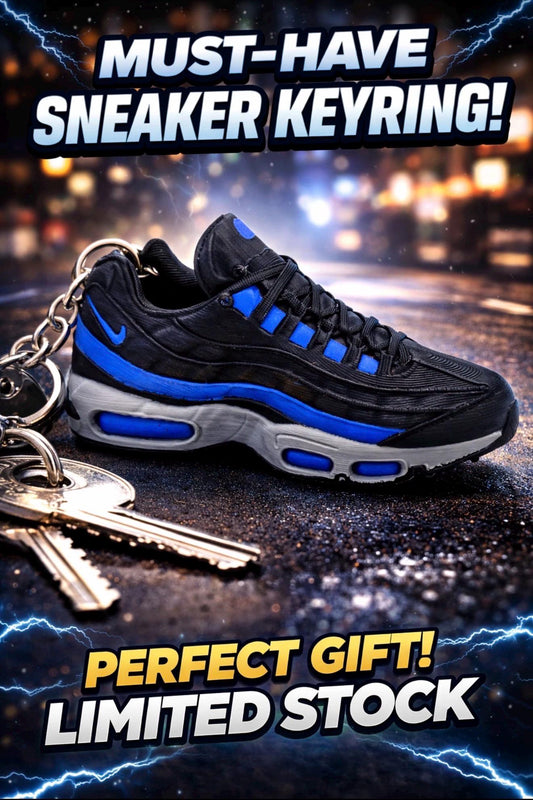 Mini Sneaker Keychain: 3D Printed Nike Air 95 Style Shoe Bag Charm