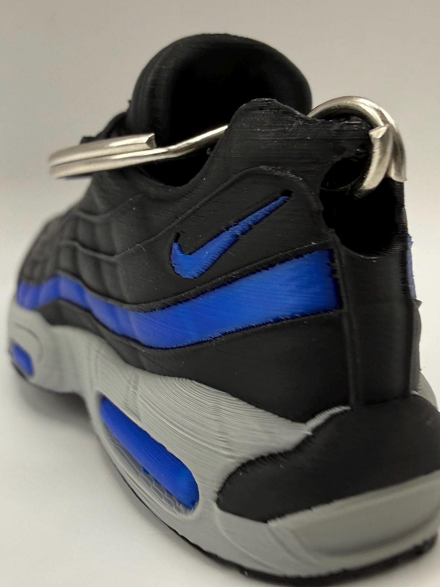 Mini Sneaker Keychain: 3D Printed Nike Air 95 Style Shoe Bag Charm