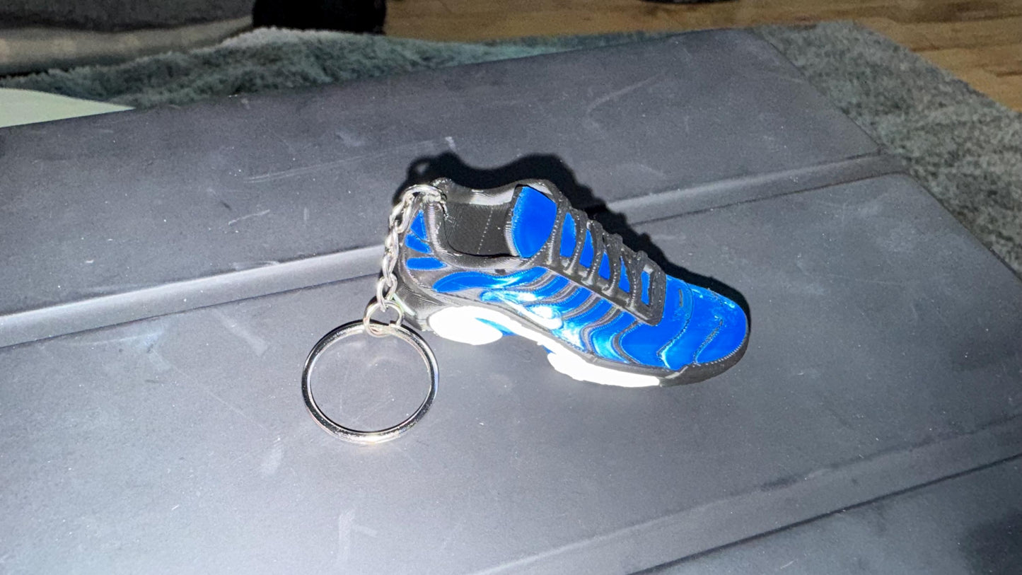 Mini Sneaker Keychain: 3D Printed Nike Air TN Style Shoe Bag Charm