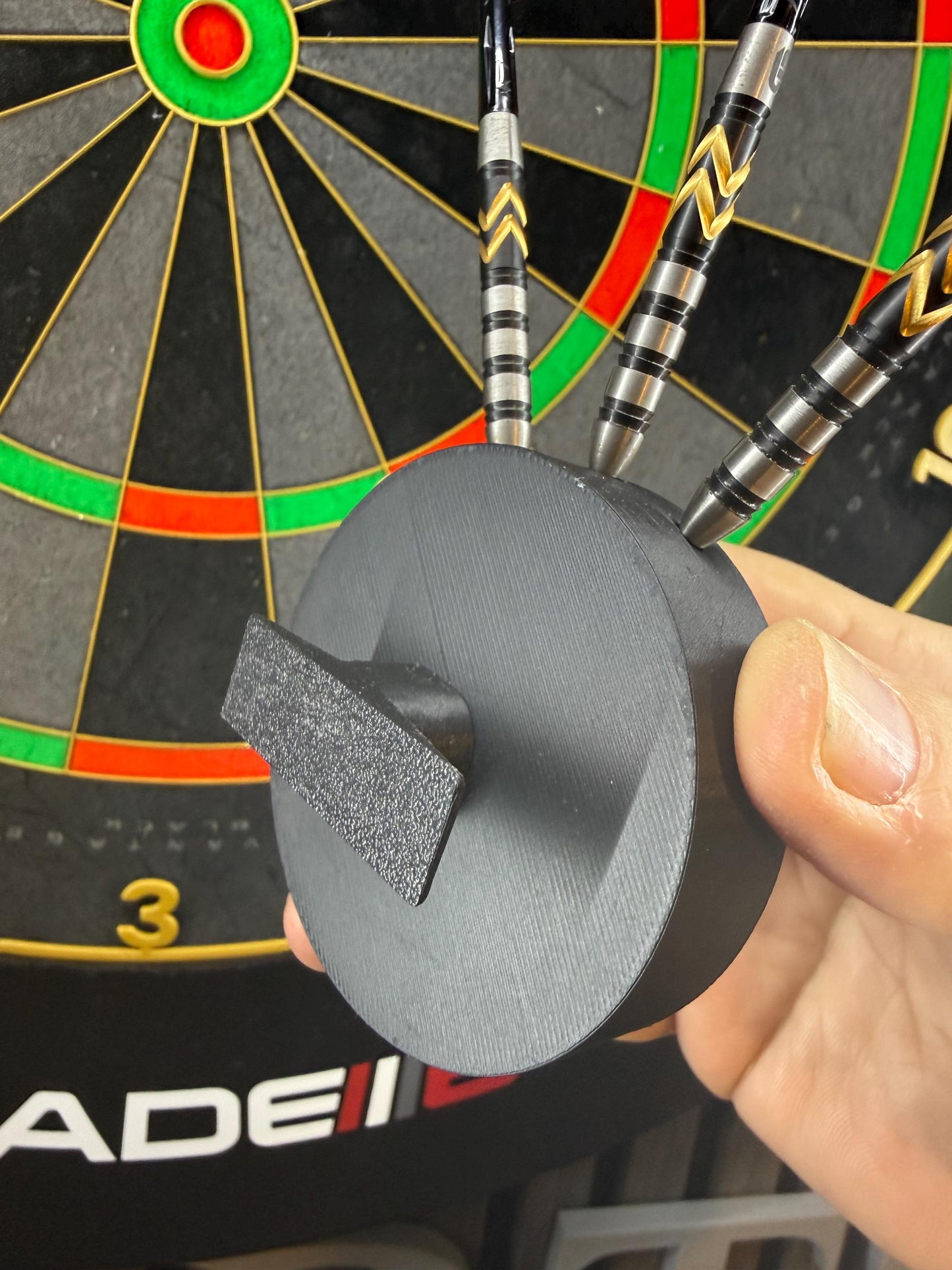 Custom Dart Holder for Acoustic Panels: Full Color Image Design