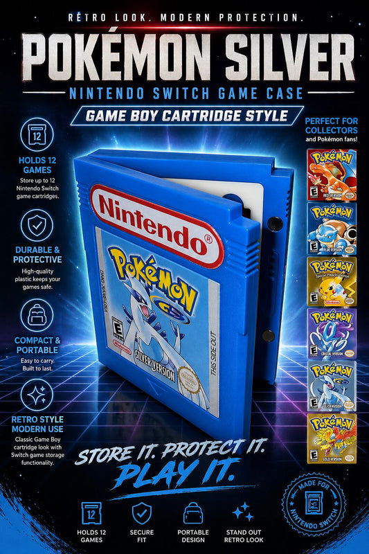 Custom Nintendo Switch Game Case – Game Boy Cartridge Style (Holds 12 Games)